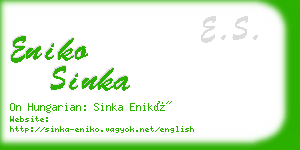 eniko sinka business card